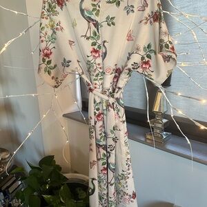 Elegant Floral Print Midi Dress